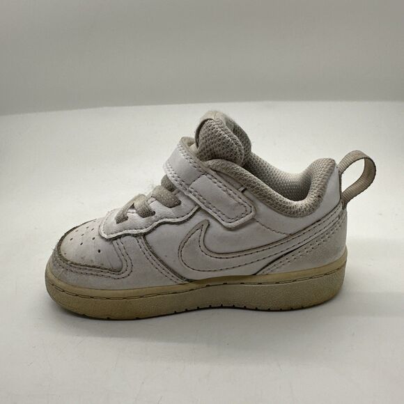 Nike Court Borough Low 2 Triple White - BQ5453-100 Size 6 C Toddler - Picture 4 of 12